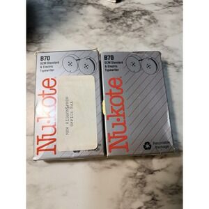 2- Nukote - B70 Fabric Typewriter Ribbon New Old Stock never used (2851)